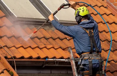 Démoussage et hydrofuge de toiture à Chomelix
